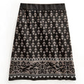 Women's Jacquard Knee Length Sweater Skirt