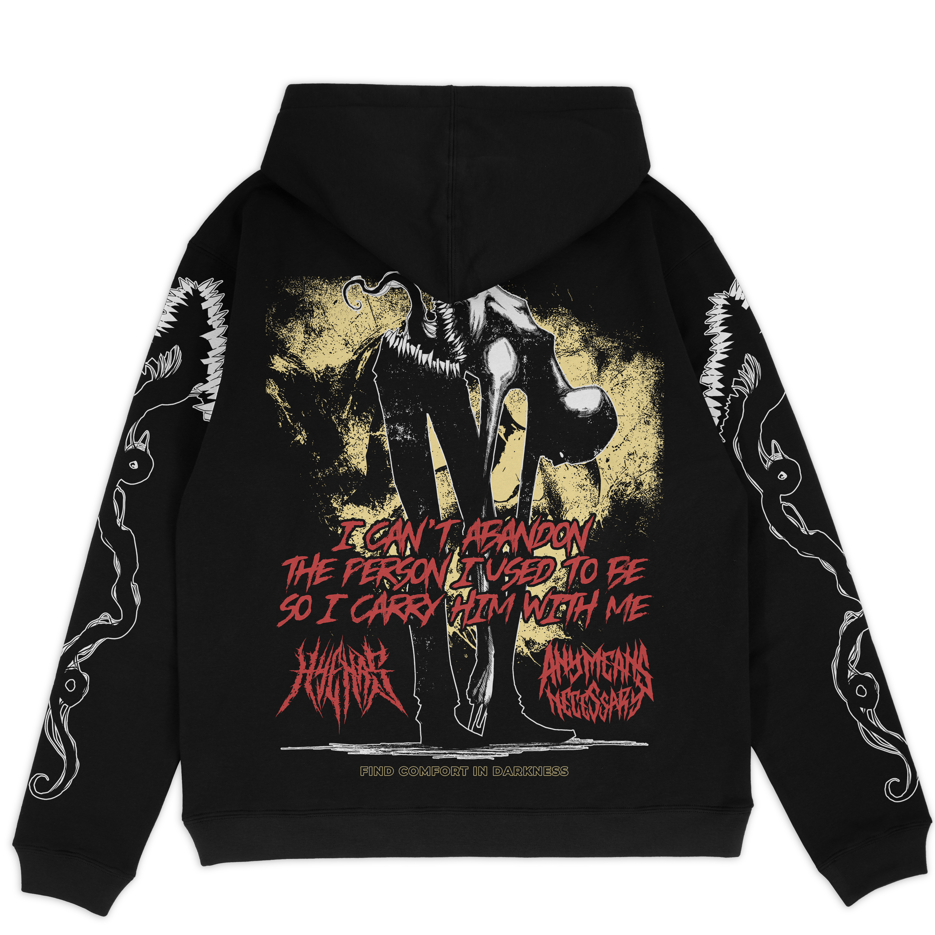 Abandon Pullover Hoodie Black