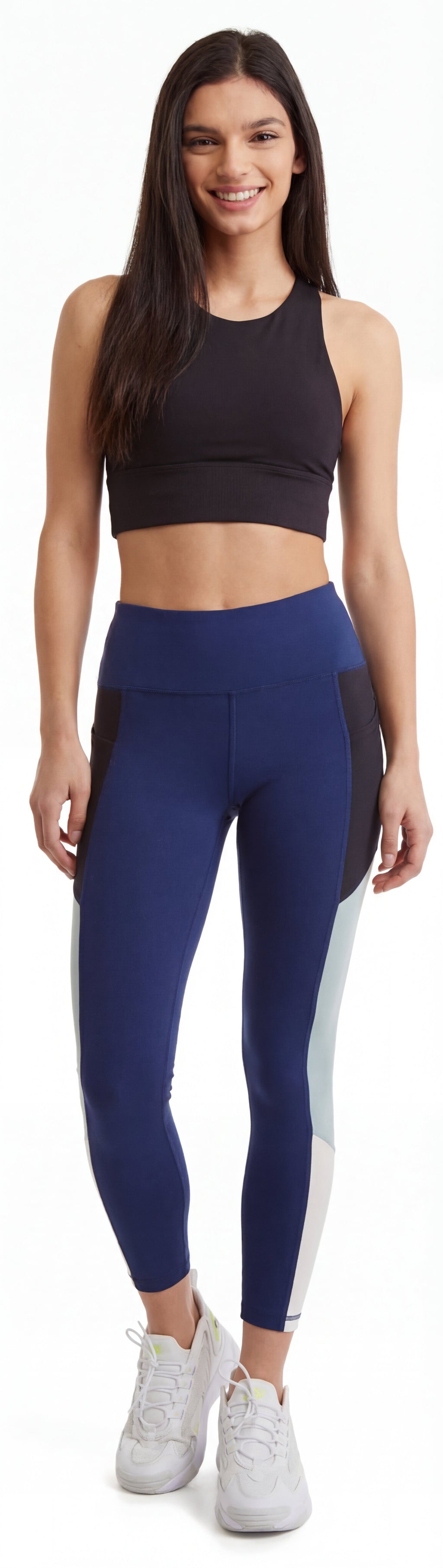 Women's Side Color Block Leggings 24" inseam by CoverGirl