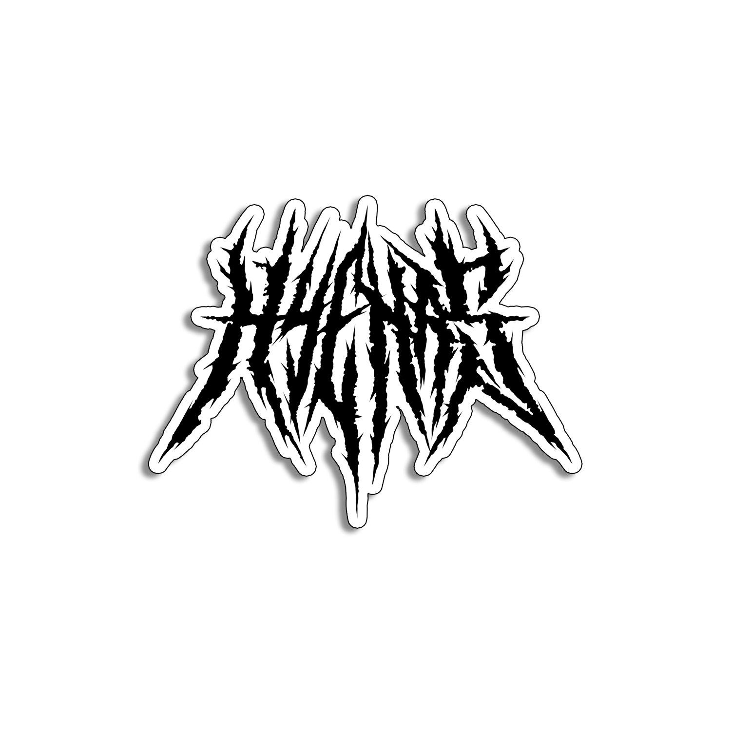 Hyenas Black Sticker