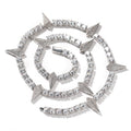Hip-hop Black Panther zircon tennis chain