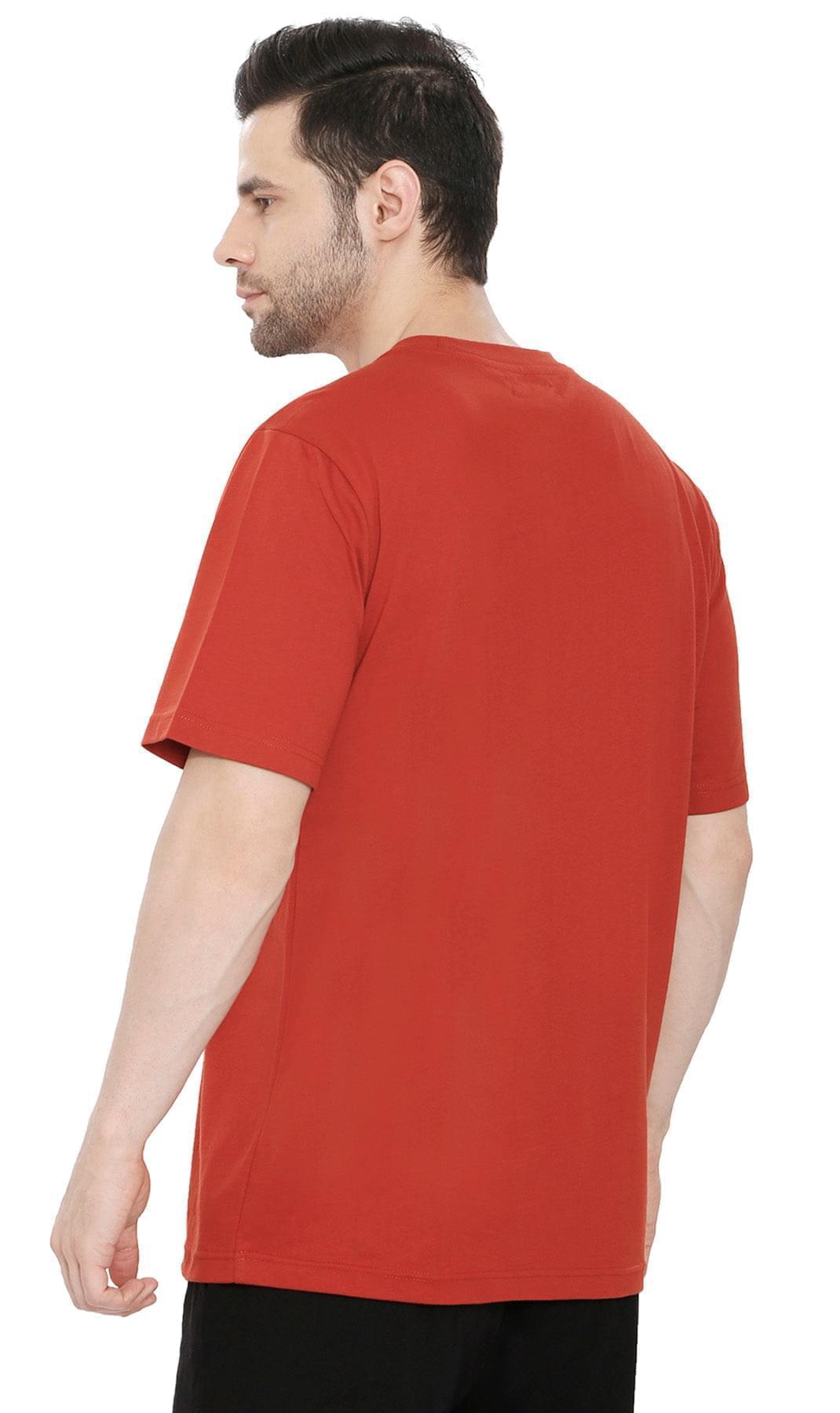 Men’s Heavyweight Crew Neck T-Shirt – Short Sleeve Solid Color Tee with Relaxed Fit
