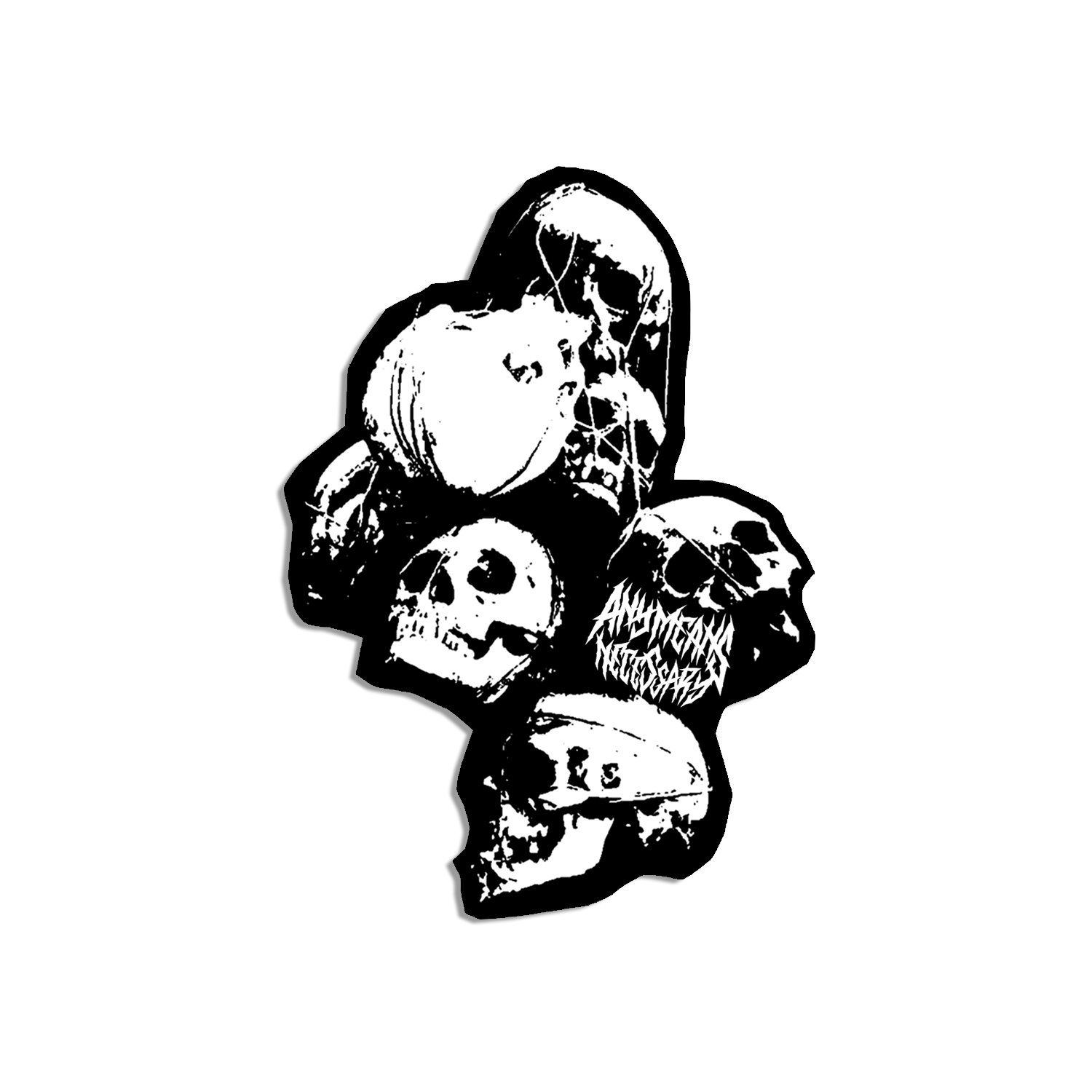 Skull Pile Sticker