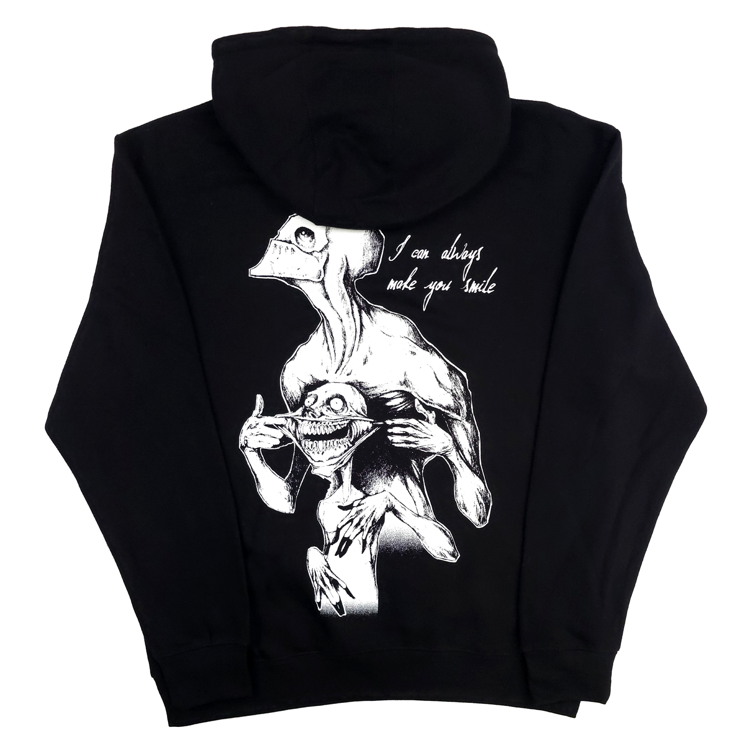 Always Smile Pullover Hoodie Black
