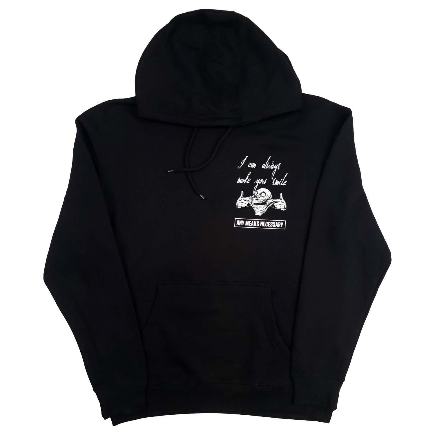 Always Smile Pullover Hoodie Black