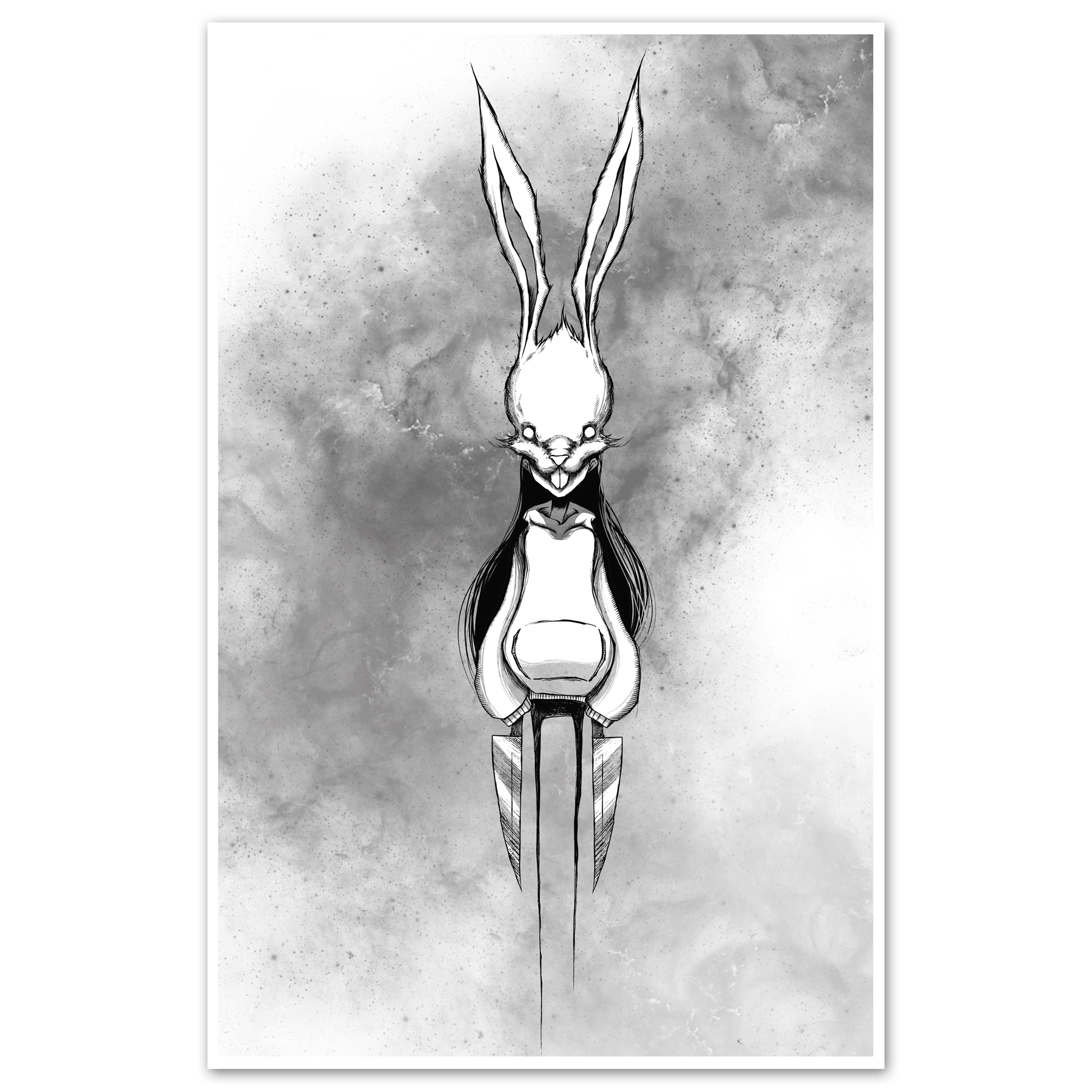 White Rabbit Print